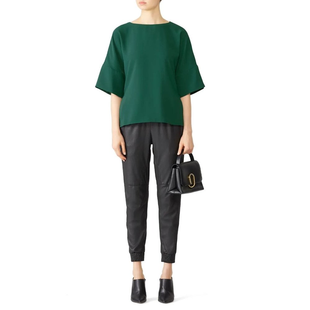 Amanda Uprichard Green Blouse